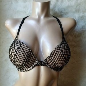 NWT VS 32dd Very Sexy Push up Front close Stud Bra